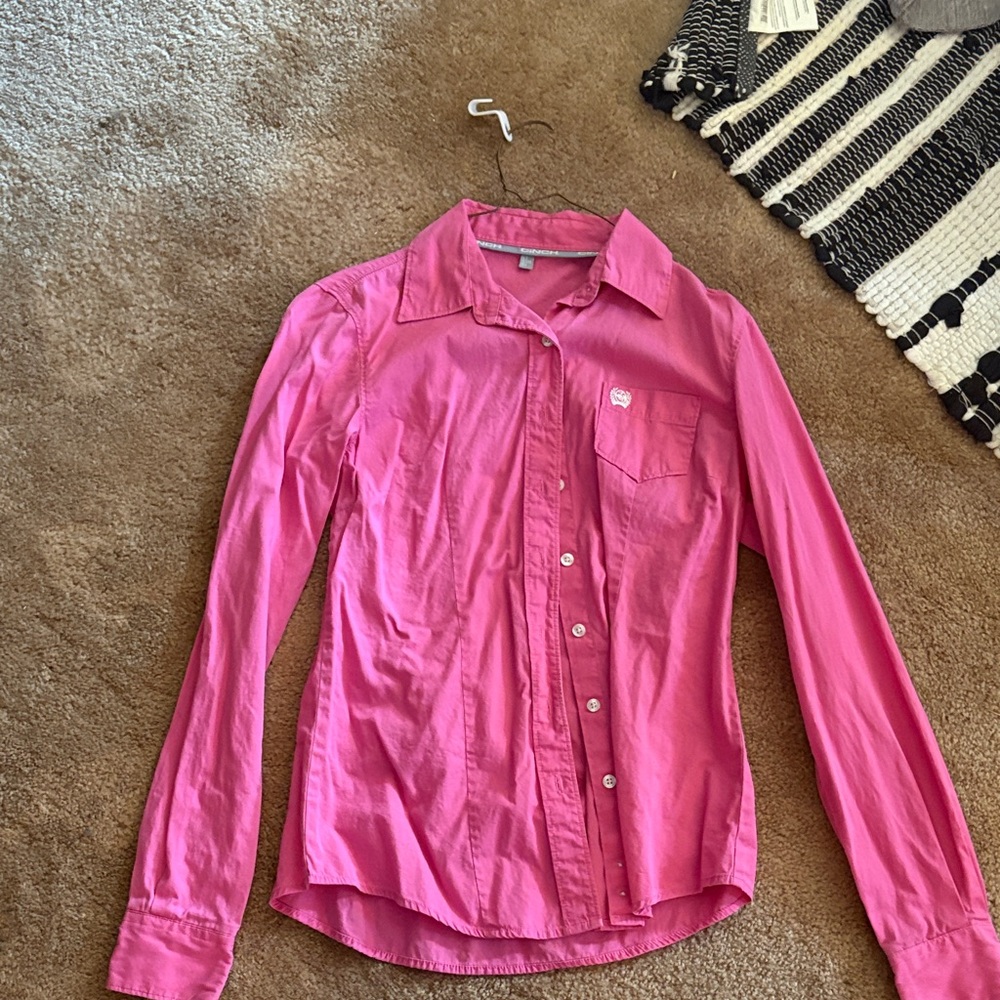Cinch Pink Button-Up Shirt